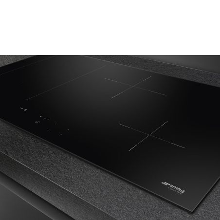 Plaque de cuisson à induction 80 cm 4 foyers Classica SMEG noir | SIM3844D