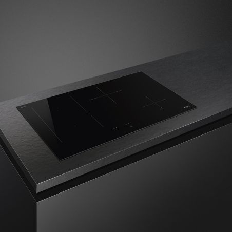 Plaque de cuisson à induction 80 cm 4 foyers Classica SMEG noir | SIM3844D
