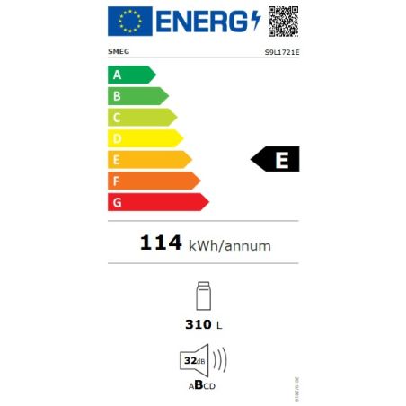 Réfrigérateur S9L1721E intégrable universel 310L froid brassé Inverter LED 60cm
