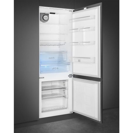 Smeg universel combiné intégrable 70cm, 400l, Inverter, LED, froid brassé, C475VE