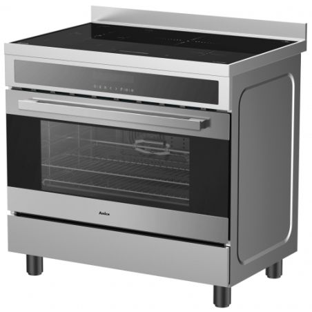 Piano de cuisson induction four 108 L - 90 cm Amica inox ACIS2115S