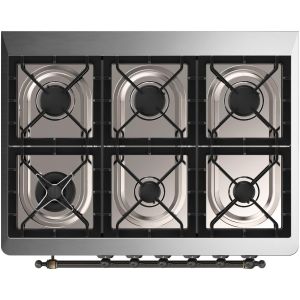 Piano de cuisson ILVE Majestic 90 cm - 6 feux gaz