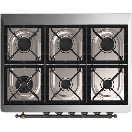 Piano de cuisson ILVE Majestic 90 cm - 6 feux gaz