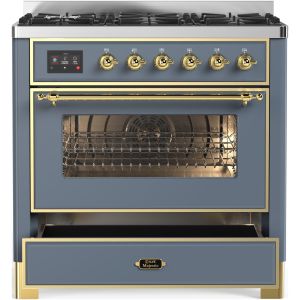 Piano de cuisson ILVE Majestic 90 cm - 6 feux gaz