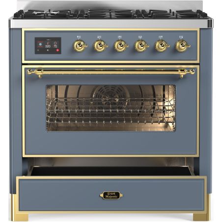 Piano de cuisson ILVE Majestic 90 cm - 6 feux gaz
