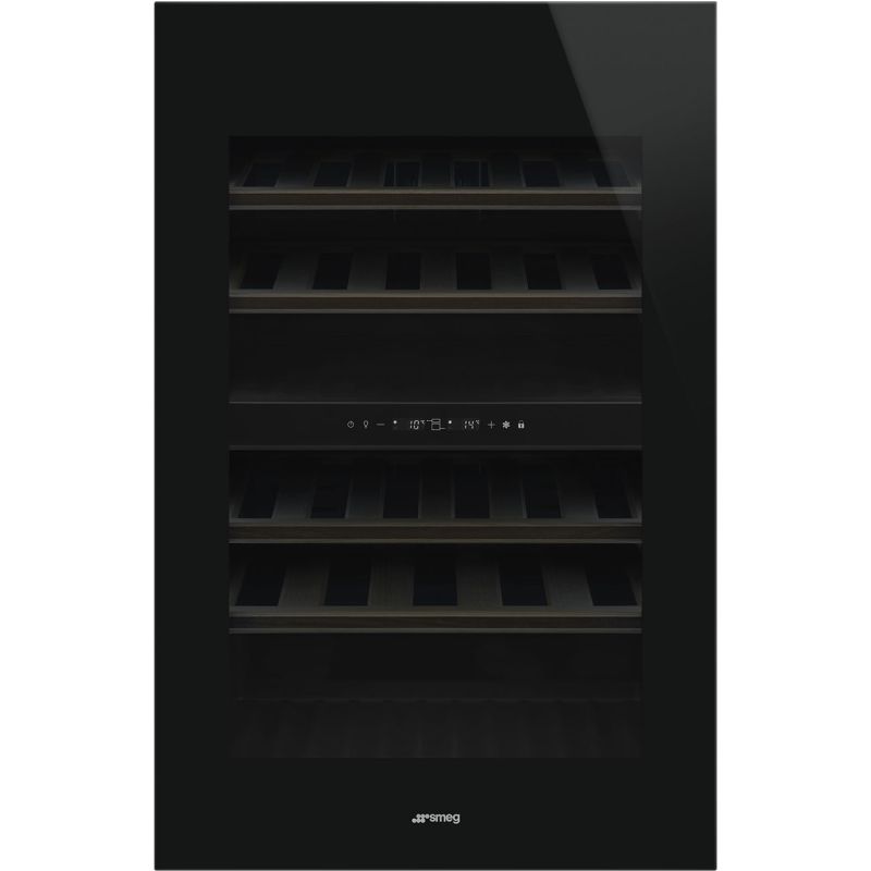 Cave à vin encastrable CVI040BE 40 bouteilles, 2 zones, verre UV noir 596mm
