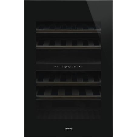 Cave à vin encastrable CVI040BE 40 bouteilles, 2 zones, verre UV noir 596mm