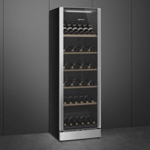 Cave à vin SCV115GS Classica 197 bouteilles 2 zones 5-22°C Inox Anti-trace