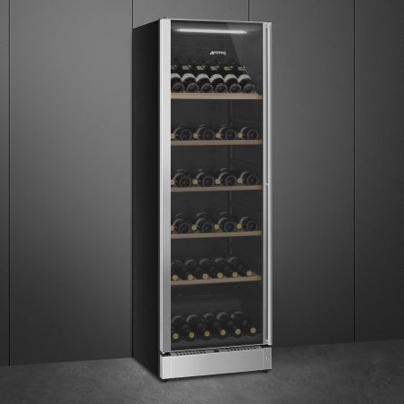 Cave à vin SCV115GS Classica 197 bouteilles 2 zones 5-22°C Inox Anti-trace