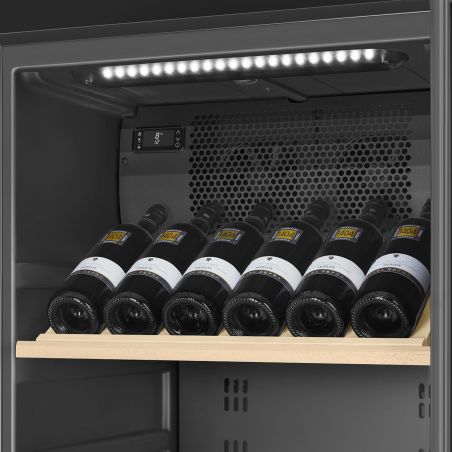 Cave à vin SCV115GS Classica 197 bouteilles 2 zones 5-22°C Inox Anti-trace