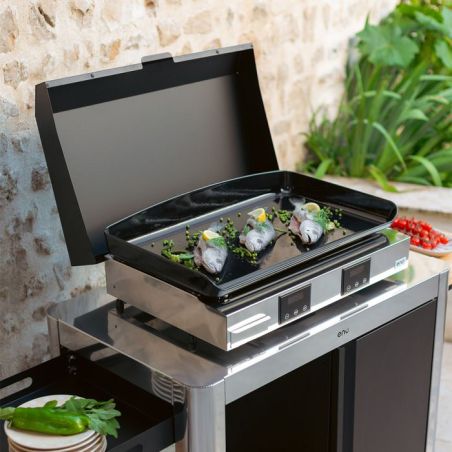 Plancha INITIAL 65 Inox électrique 2 zones fonte 3kW 3224780044918