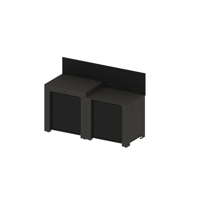 Cuisine ESSENTIAL 160cm 2 modules acier galvanisé 3224780044314