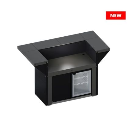 Îlot cuisine extérieur Modulo 120cm avec frigo Cargo 3224780044796
