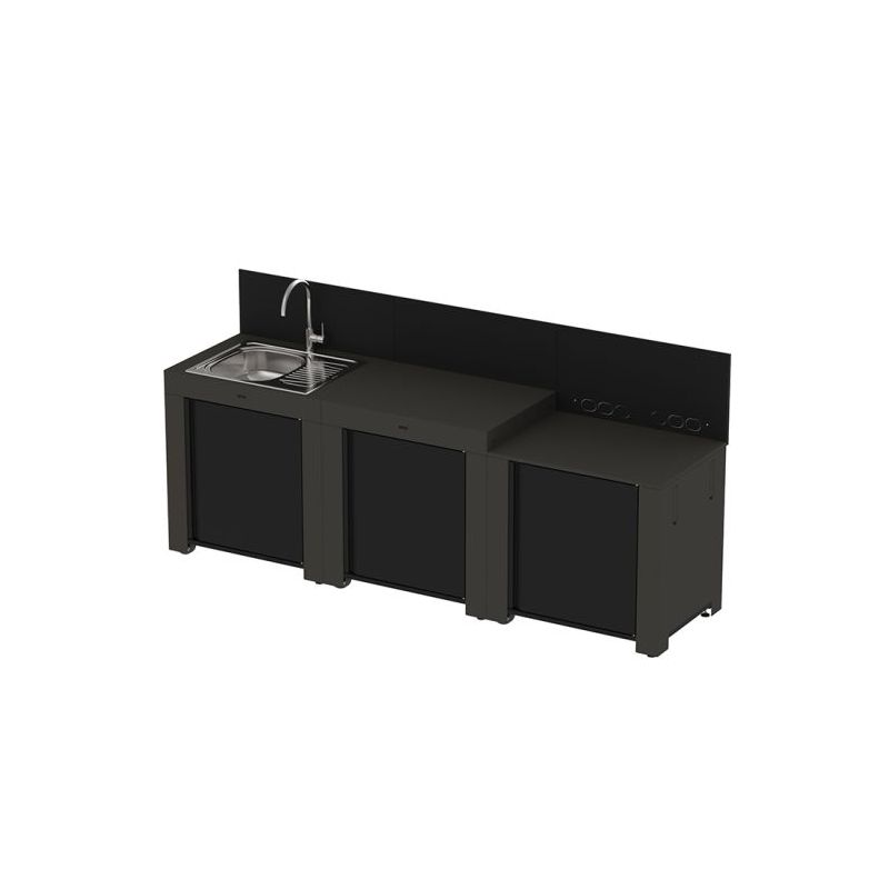 Cuisine CLASSIC 3 modules Cargo 240cm Acier Galva 3224780044321