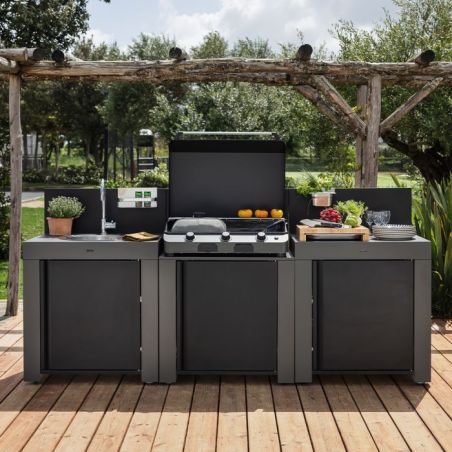 Cuisine CLASSIC 3 modules Cargo 240cm Acier Galva 3224780044321