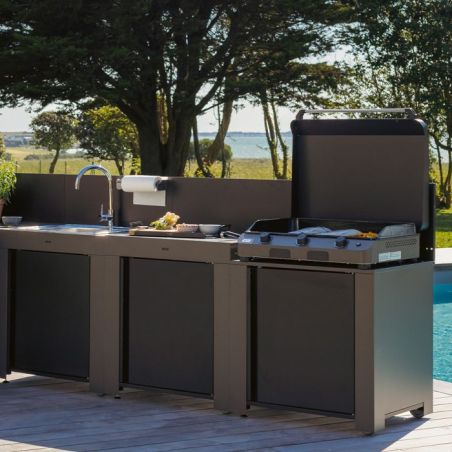 Cuisine CLASSIC 3 modules Cargo 240cm Acier Galva 3224780044321