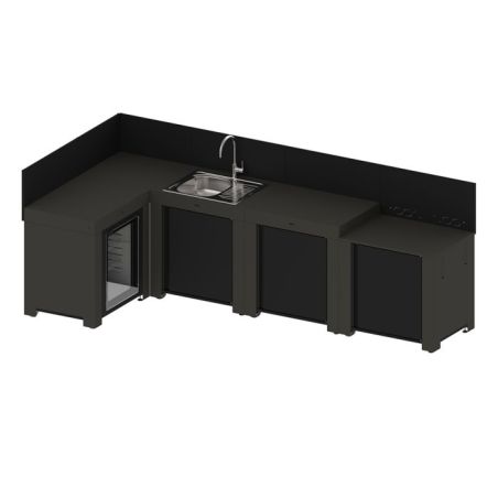 Cuisine d'été Eno COMFORT 300x140cm 4 modules frigo 3224780044338