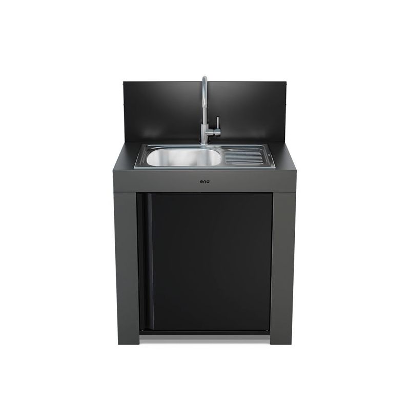 Module Évier MODULO Cargo 80cm Inox Gris Cuisine 3224780044475