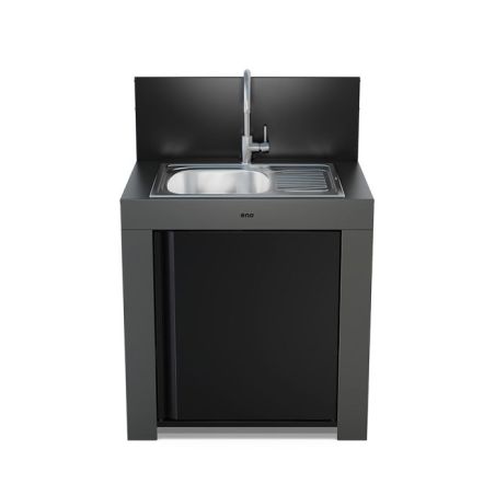 Module Évier MODULO Cargo 80cm Inox Gris Cuisine 3224780044475