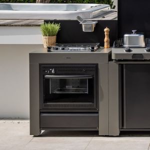 ENO Modulo Combiné four gaz 80cm 2 feux gris 3224780000570