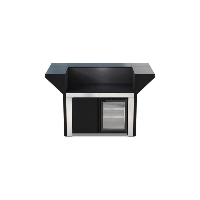 Îlot de cuisine MODULO 120cm Frigo 75L Inox marin 3224780044802