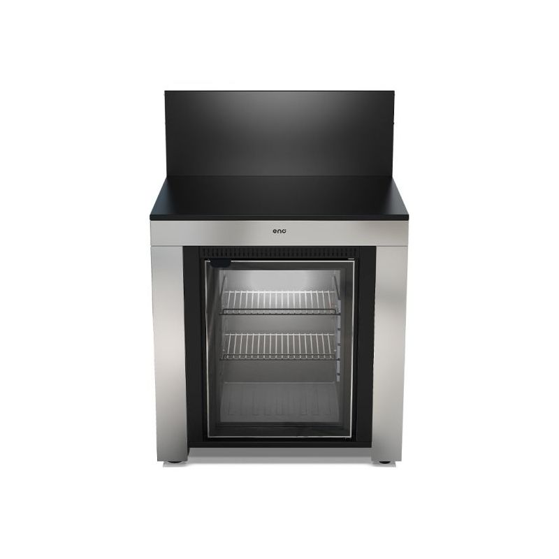 Meuble Frigo Extérieur MODULO 80cm Acier Inox Tropicalisé 75L-Inox