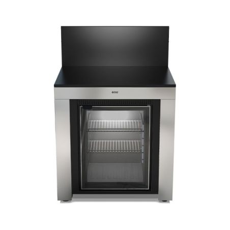 Meuble Frigo Extérieur MODULO 80cm Acier Inox Tropicalisé 75L-Inox