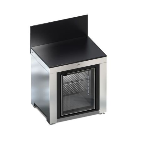 Meuble Frigo Extérieur MODULO 80cm Acier Inox Tropicalisé 75L-Inox