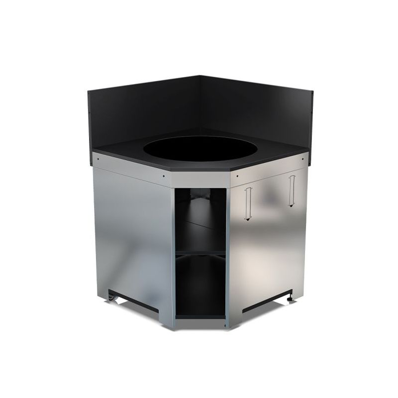 Meuble d'angle Kamado ENO Modulo 82cm Inox/Acier 3224780044291