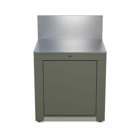Plan travail extérieur ENO Modulo 80cm Inox Sauge PMOD7601