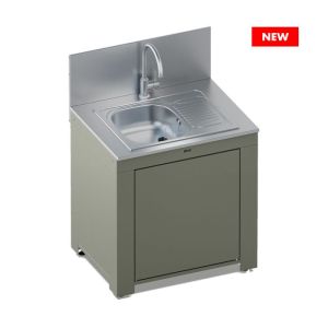 Meuble évier extérieur Eno MODULO Évier-Sauge 80cm Acier Inox