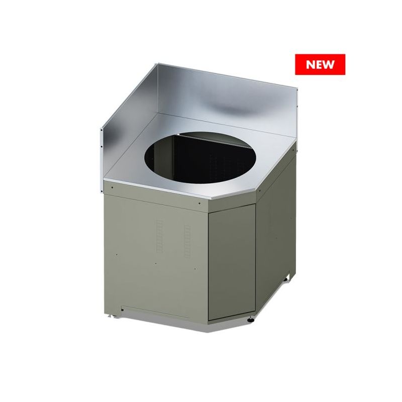 ENO MODULO Module d'angle Kamado 82cm Inox Sauge 3224780000457