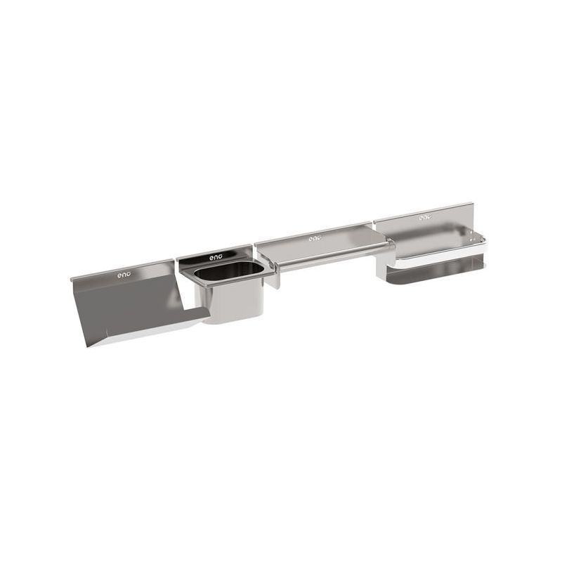 Kit crédence MODULO 98cm - 4 accessoires inox marin 3224780043423