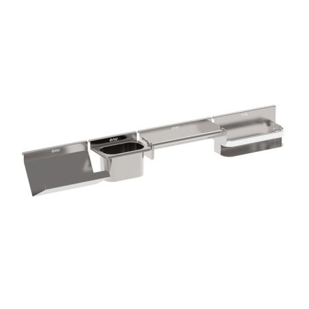 Kit crédence MODULO 98cm - 4 accessoires inox marin 3224780043423