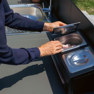 Crédence MODULO 40cm - 2 bacs inox réfrigérés - 3224780044307