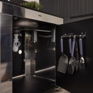 Support ustensiles Modulo 29cm Inox Fixation porte 3224780043409