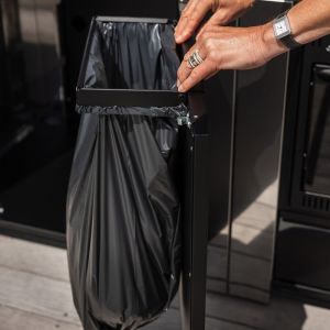 Support Sac Poubelle MODULO Noir 30cm 50L 3224780043416