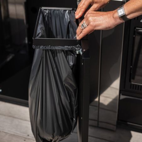 Support Sac Poubelle MODULO Noir 30cm 50L 3224780043416