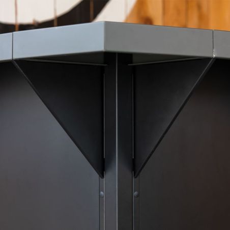 Cornière d'angle Modulo Félix Noir Acier 115cm 3224780043829