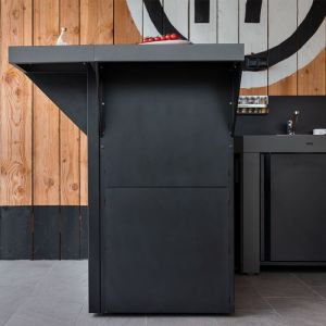 Cornière d'angle Modulo Félix Noir Acier 115cm 3224780043829