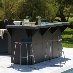 Kit comptoir ENO MODULO 80cm Acier Gris Cargo 3224780043928