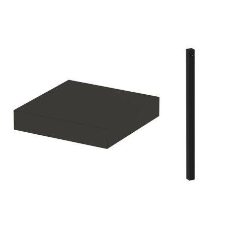 Kit d'angle bar 35cm acier gris cargo MODULO 3224780043850