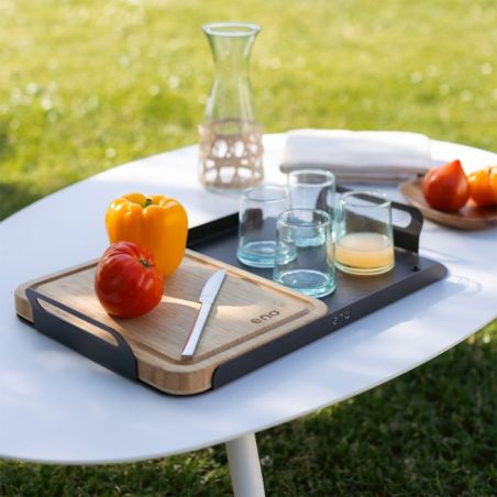 Plateau de découpe acier bambou 53cm réversible 3224780040842