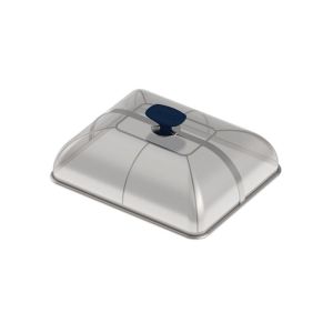 Dôme Inox rectangulaire 28 cm mailles fines poignée 3224780040774