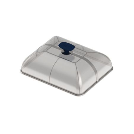 Dôme Inox rectangulaire 28 cm mailles fines poignée 3224780040774