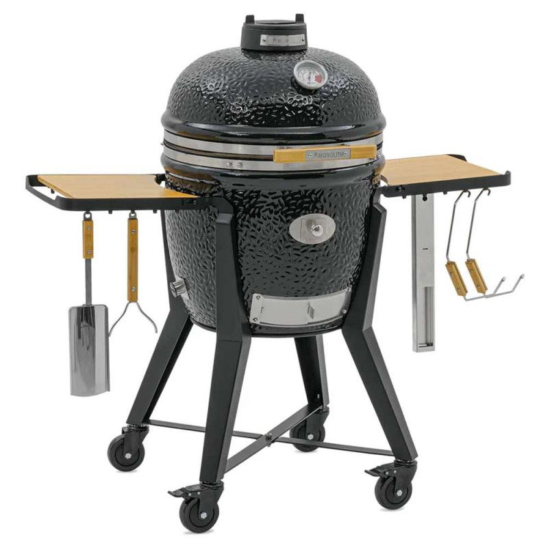Barbecue Kamado Monolith TWO.55 Noir avec chariot 44 cm