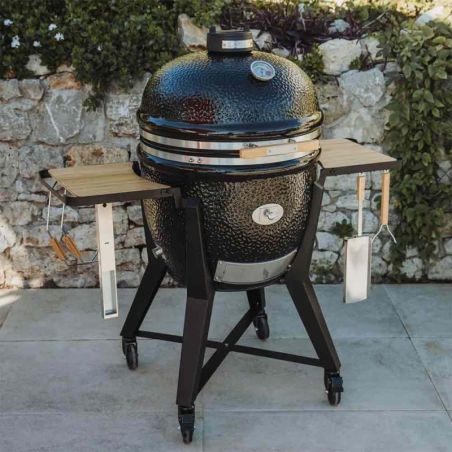 Barbecue Kamado Monolith TWO.55 Noir avec chariot 44 cm