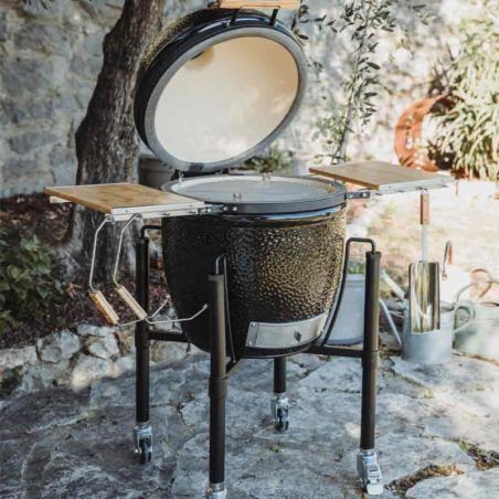 Barbecue Kamado Monolith TWO.55 Noir avec chariot 44 cm