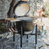 Barbecue Kamado Monolith TWO.55 Noir avec chariot 44 cm
