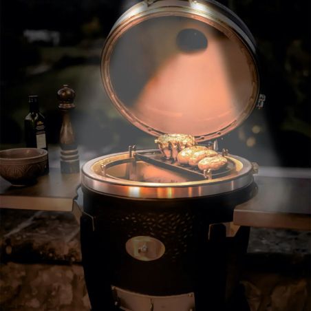 Barbecue kamado Monolith Avantgarde 55 sur chariot